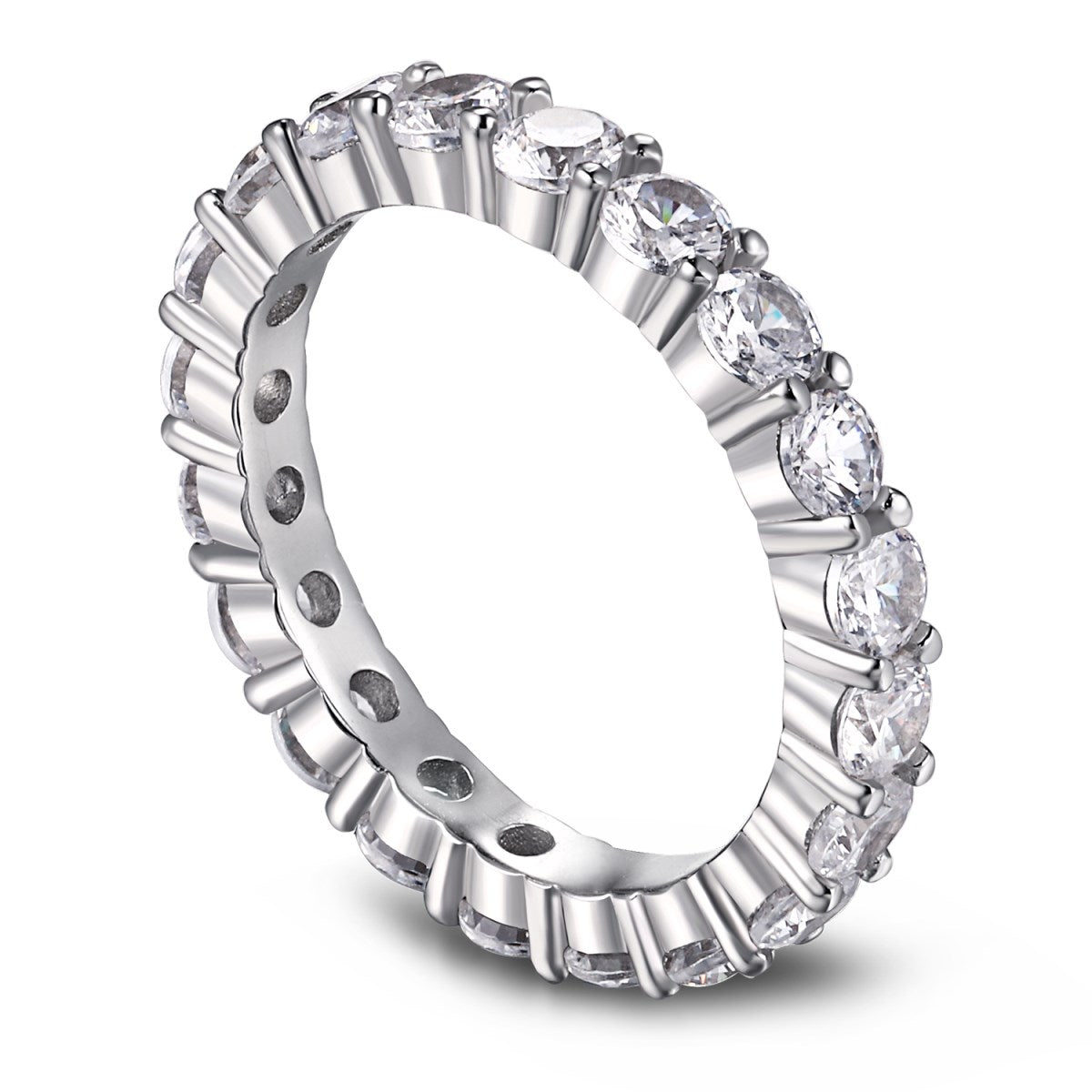 [Revel Jewelry]Sparkling Round Cut Tennis Ring