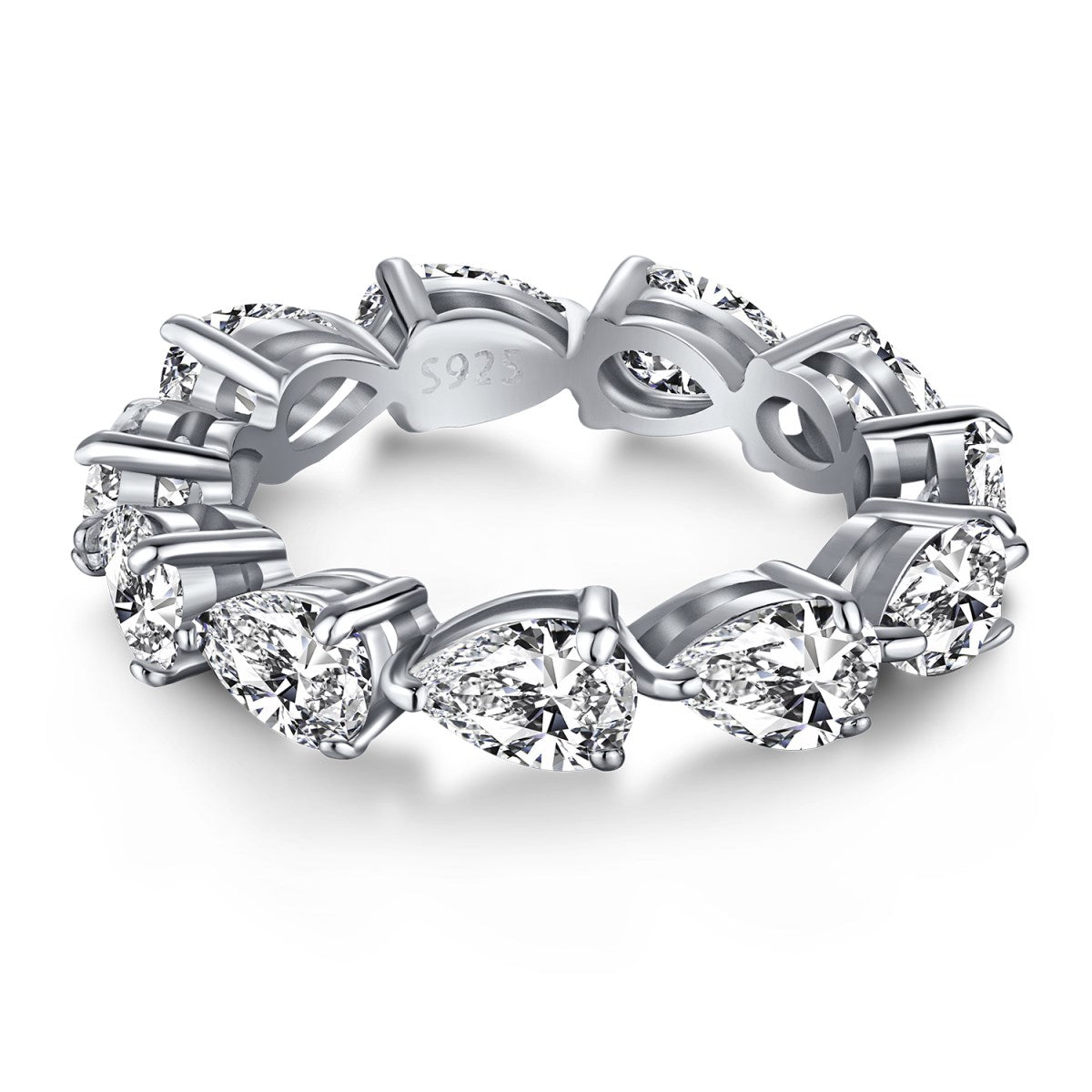 [Revel Jewelry]Exquisite Pear Cut Tennis Ring