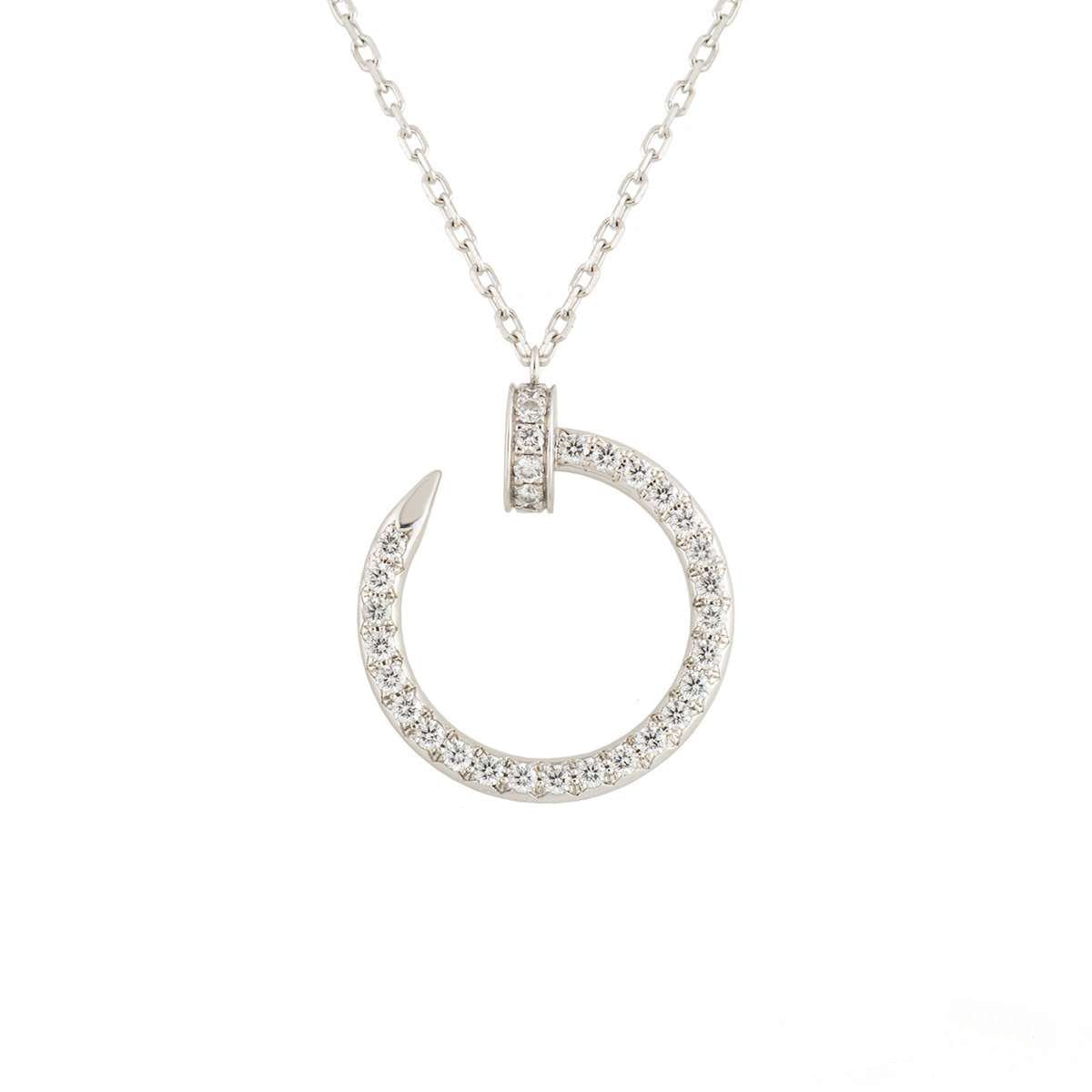[Revel Jewelry]JUSTE NECKLACE SILVER DIAMONDS