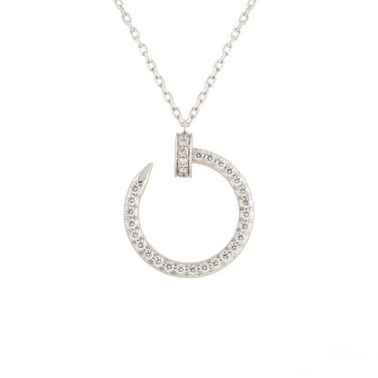 [Revel Jewelry]JUSTE NECKLACE SILVER DIAMONDS
