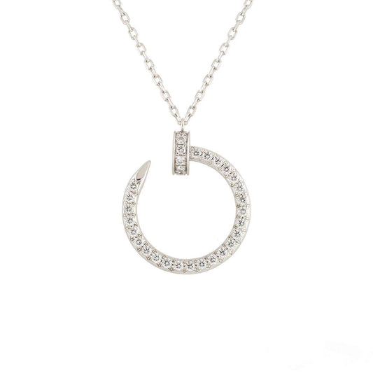 [Revel Jewelry]JUSTE HALSKETTE SILBER DIAMANTEN