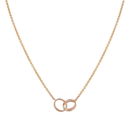 [Revel Jewelry]LIEBESKETTE DOPPELRING ROSÉGOLD