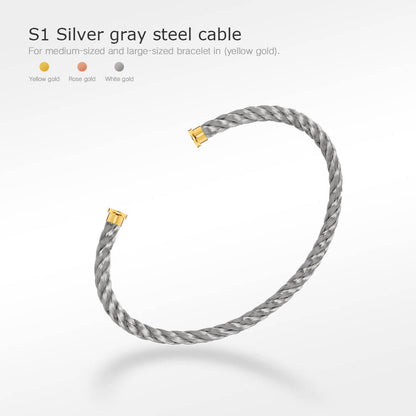 [Revel Jewelry]FORCE SERIES BRACELET CABLES 50 CHOICES (DIY SELECTION)