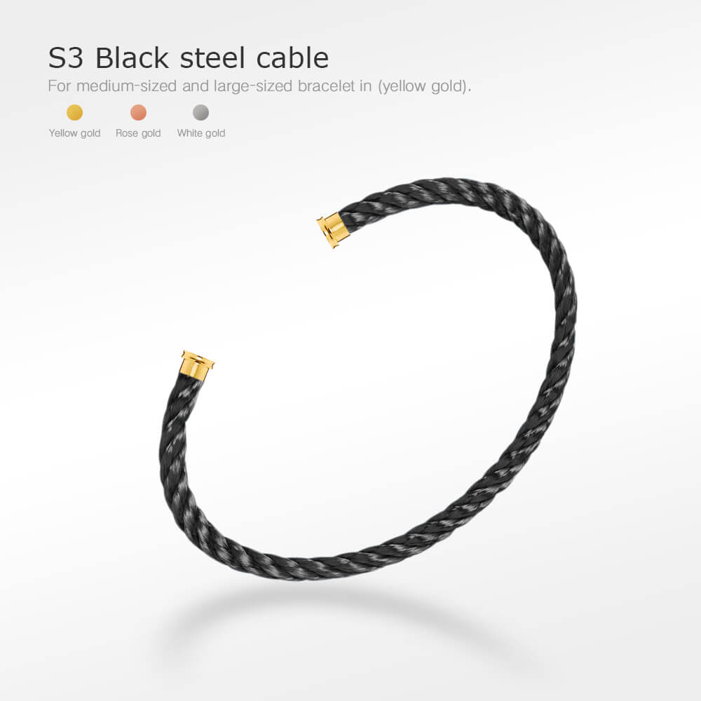 [Revel Jewelry]FORCE SERIES BRACELET CABLES 50 CHOICES (DIY SELECTION)