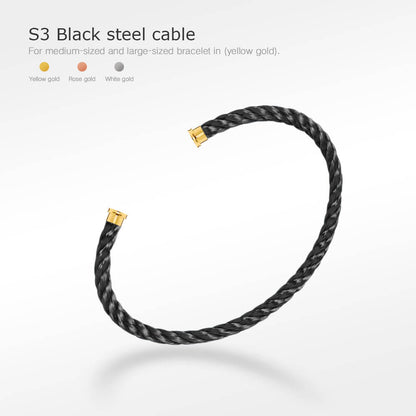 [Revel Jewelry]FORCE SERIES BRACELET CABLES 50 CHOICES (DIY SELECTION)
