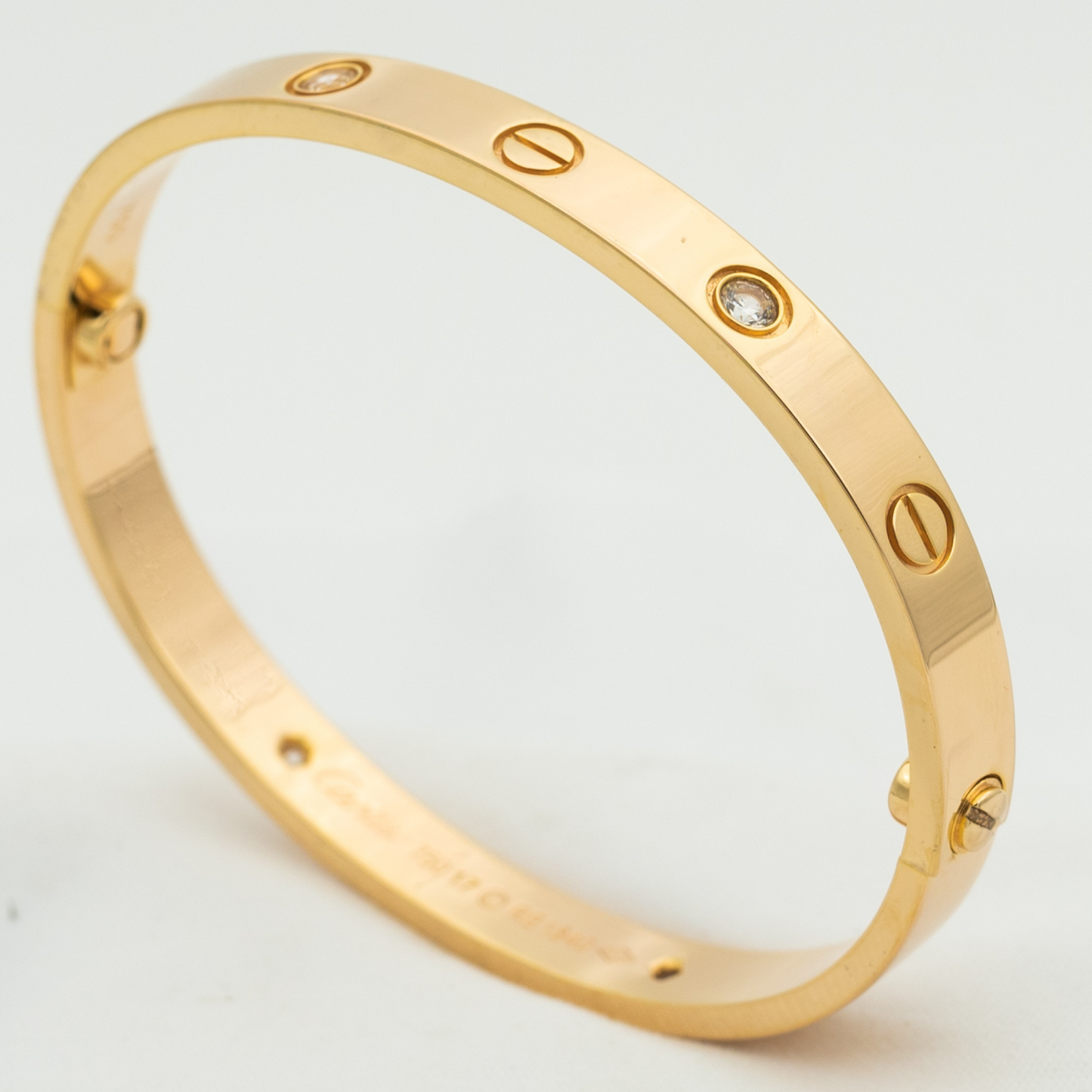 [Revel Jewelry]LOVE BRACELET 6.1MM 4 DIAMONDS
