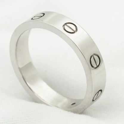 [Revel Jewelry]LOVE RING 4MM 1 DIAMOND SILVER