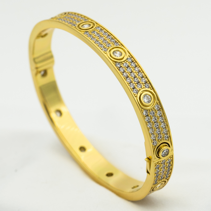 [Revel Jewelry]LOVE BRACELET 6.1MM DIAMOND-PAVED 10 BIG DIAMONDS