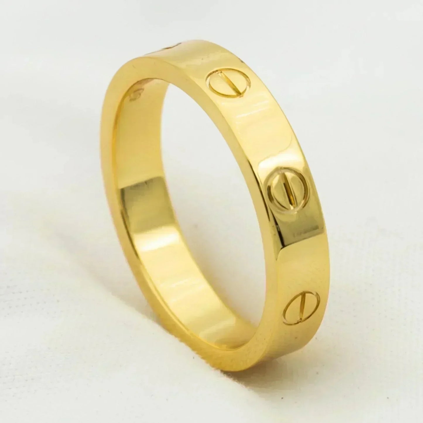 [Revel Jewelry]LOVE RING 4MM 1 DIAMOND GOLD