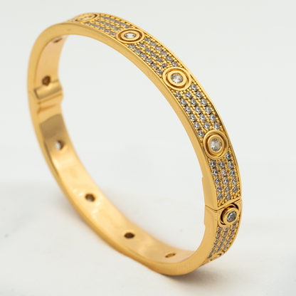 [Revel Jewelry]LOVE BRACELET 6.1MM DIAMOND-PAVED 10 BIG DIAMONDS