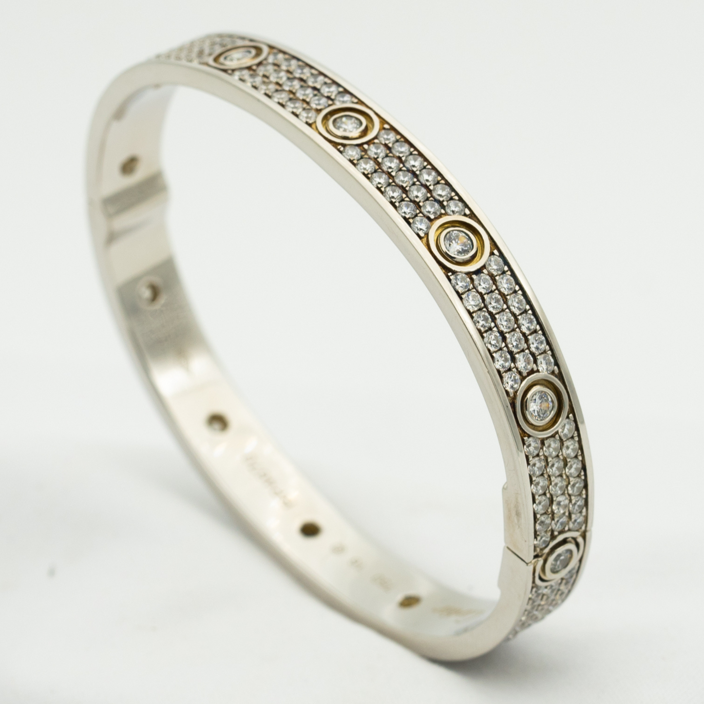 [Revel Jewelry]LOVE BRACELET 6.1MM DIAMOND-PAVED 10 BIG DIAMONDS