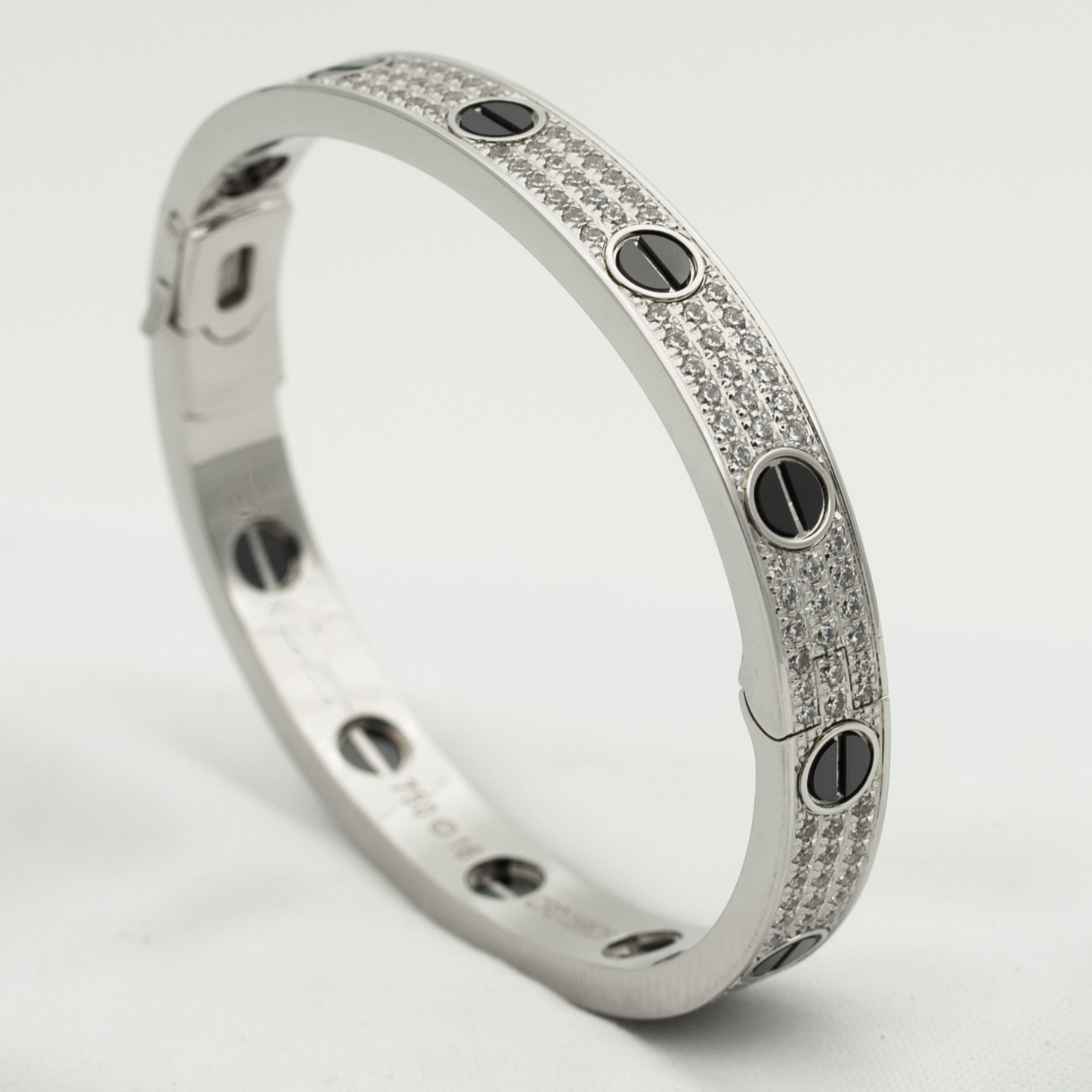 [Revel Jewelry]LOVE BRACELET 6.1MM DIAMOND-PAVED CERAMIC