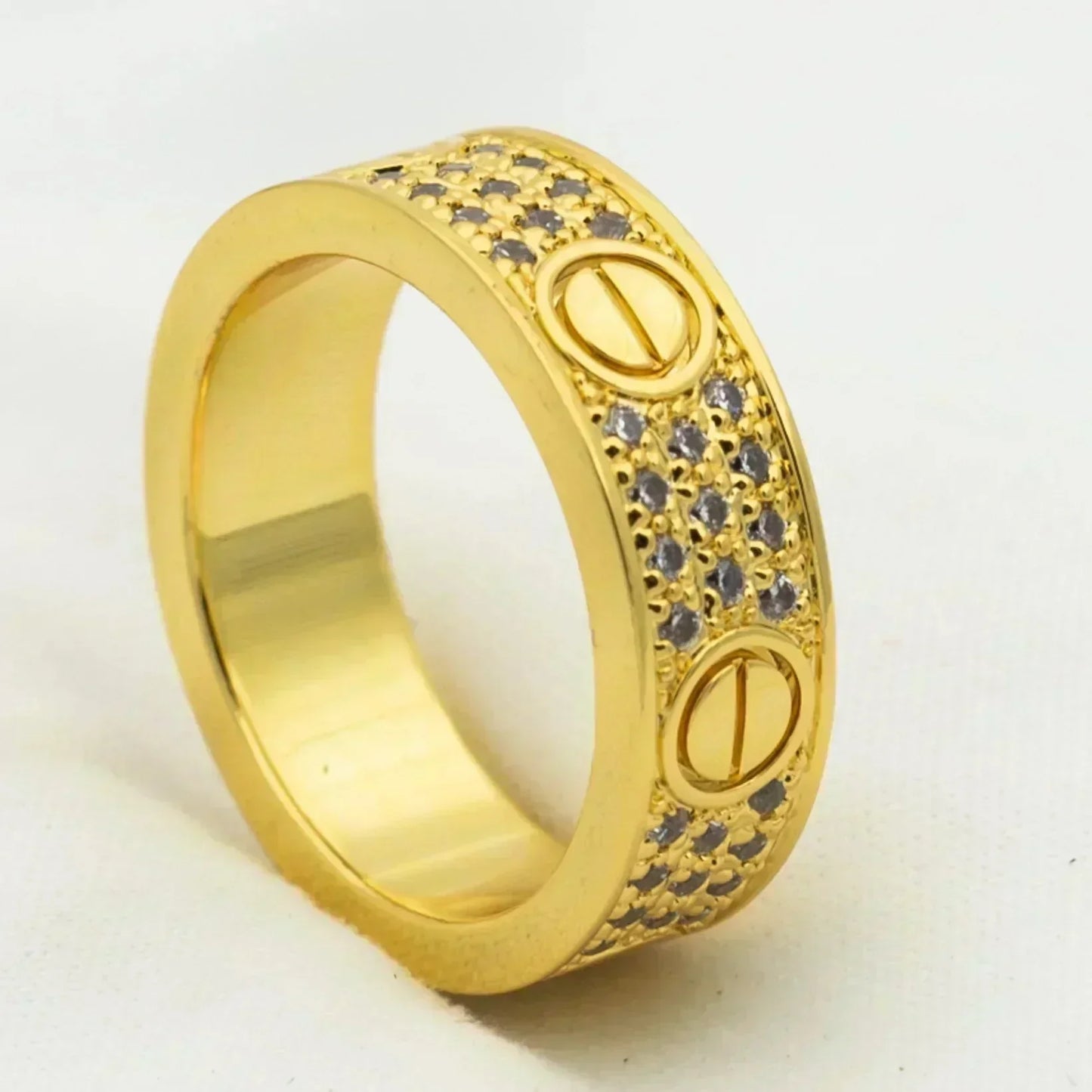 [Revel Jewelry]LOVE RING 5.5MM DIAMONDS PAVED