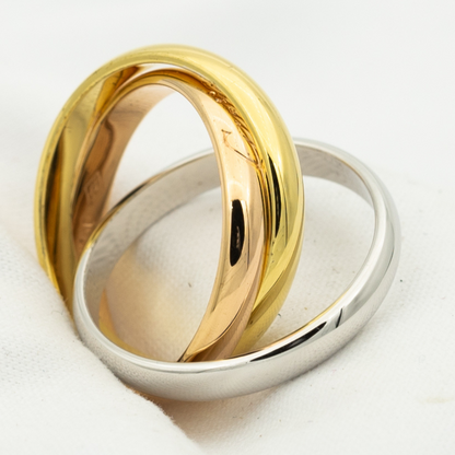 [Revel Jewelry]TRINITY RING GOLD PINK GOLD SILVER