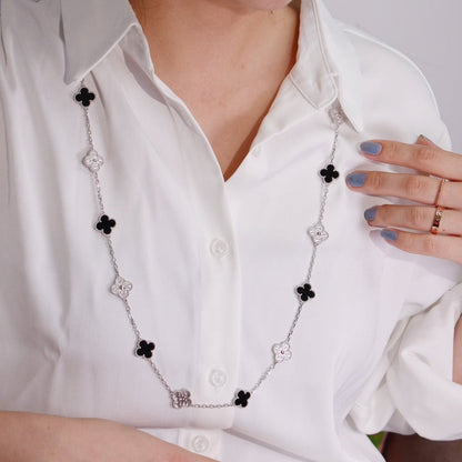 [Revel Jewelry]CLOVER 20 MOTIFS ONYX DIAMOND SILVER