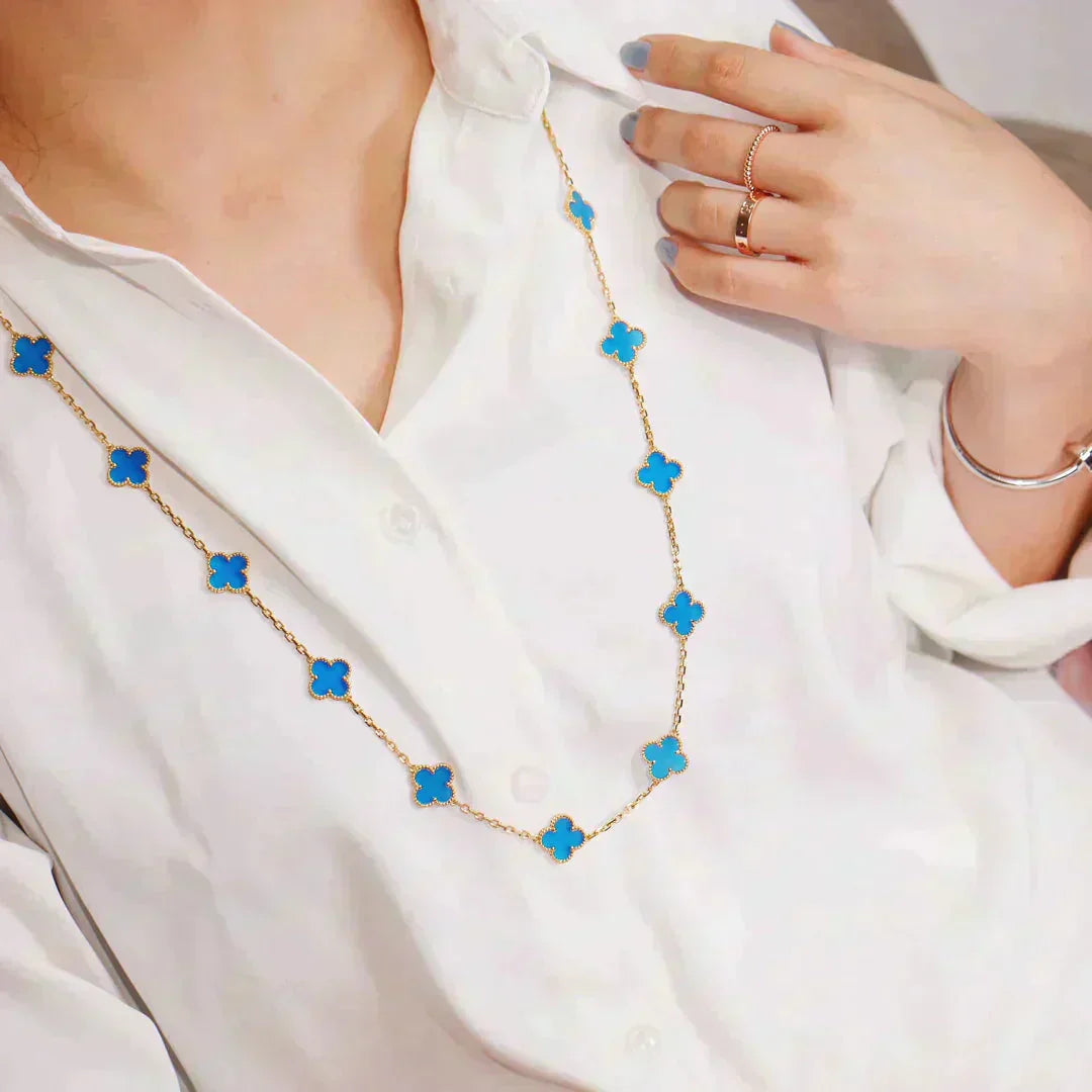 [Revel Jewelry]CLOVER 20 MOTIFS TURQUOISE GOLD