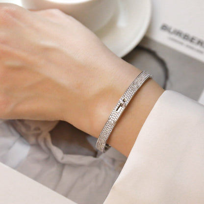 [Revel Jewelry]KELLY BRACELET DIAMOND PAVED