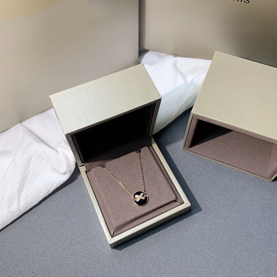 [Revel Jewelry]JEUX DE PINK GOLD DIAMOND NECKLACE