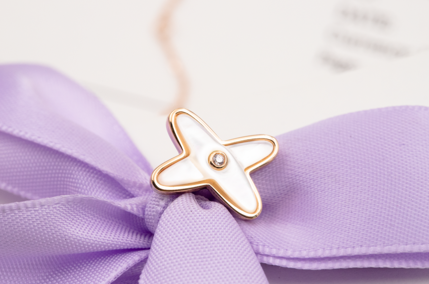 [Revel Jewelry]JEUX DE WHITE MOP ROSE GOLD DIAMOND EARRINGS