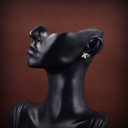 [Revel Jewelry]JEUX DE GOLD DIAMOND EARRINGS