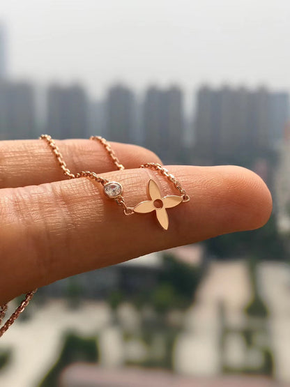 [Revel Jewelry]BLOSSOM ANHÄNGER ROSÉGOLD UND DIAMANT