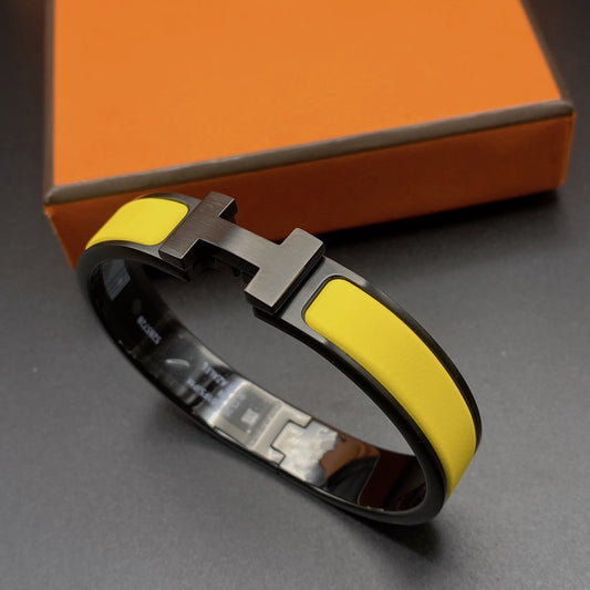 [Revel Jewelry]CLIC HM SO BLACK YELLOW BRACELET