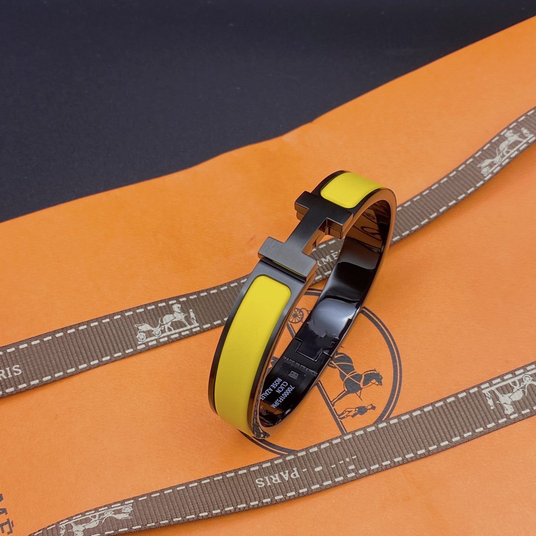 [Revel Jewelry]CLIC HM SO BLACK YELLOW BRACELET