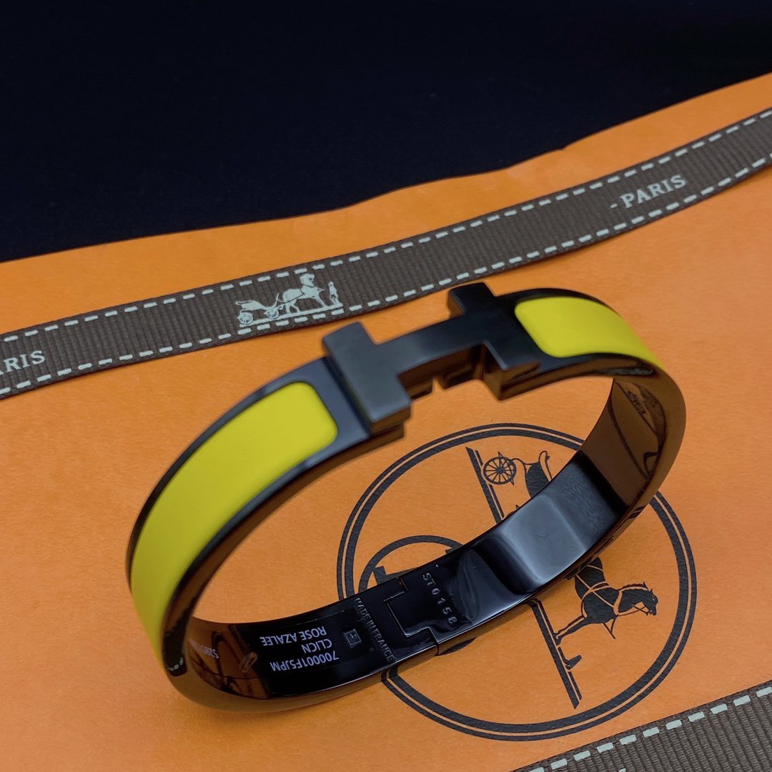 [Revel Jewelry]CLIC HM SO BLACK YELLOW BRACELET