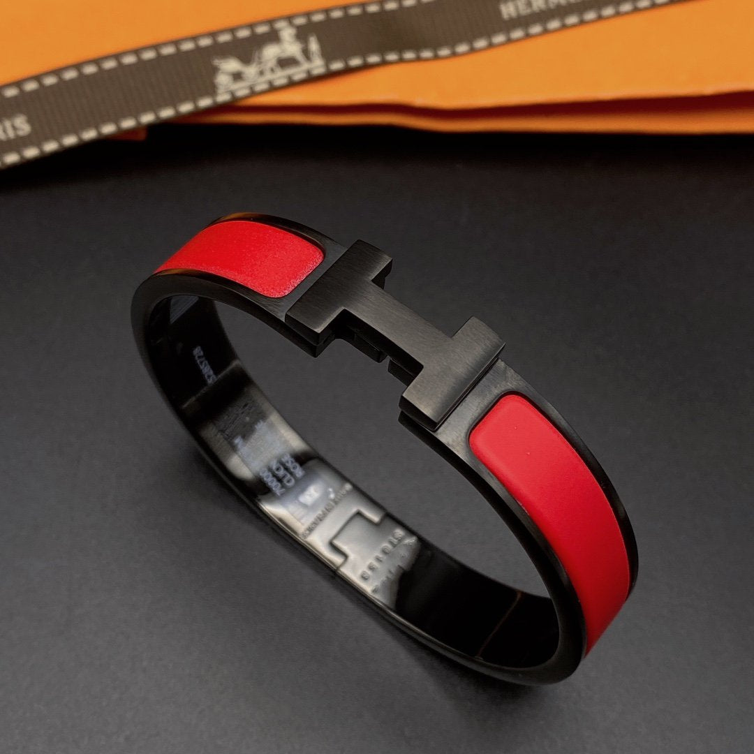 [Revel Jewelry]CLIC HM SO BLACK RED BRACELET