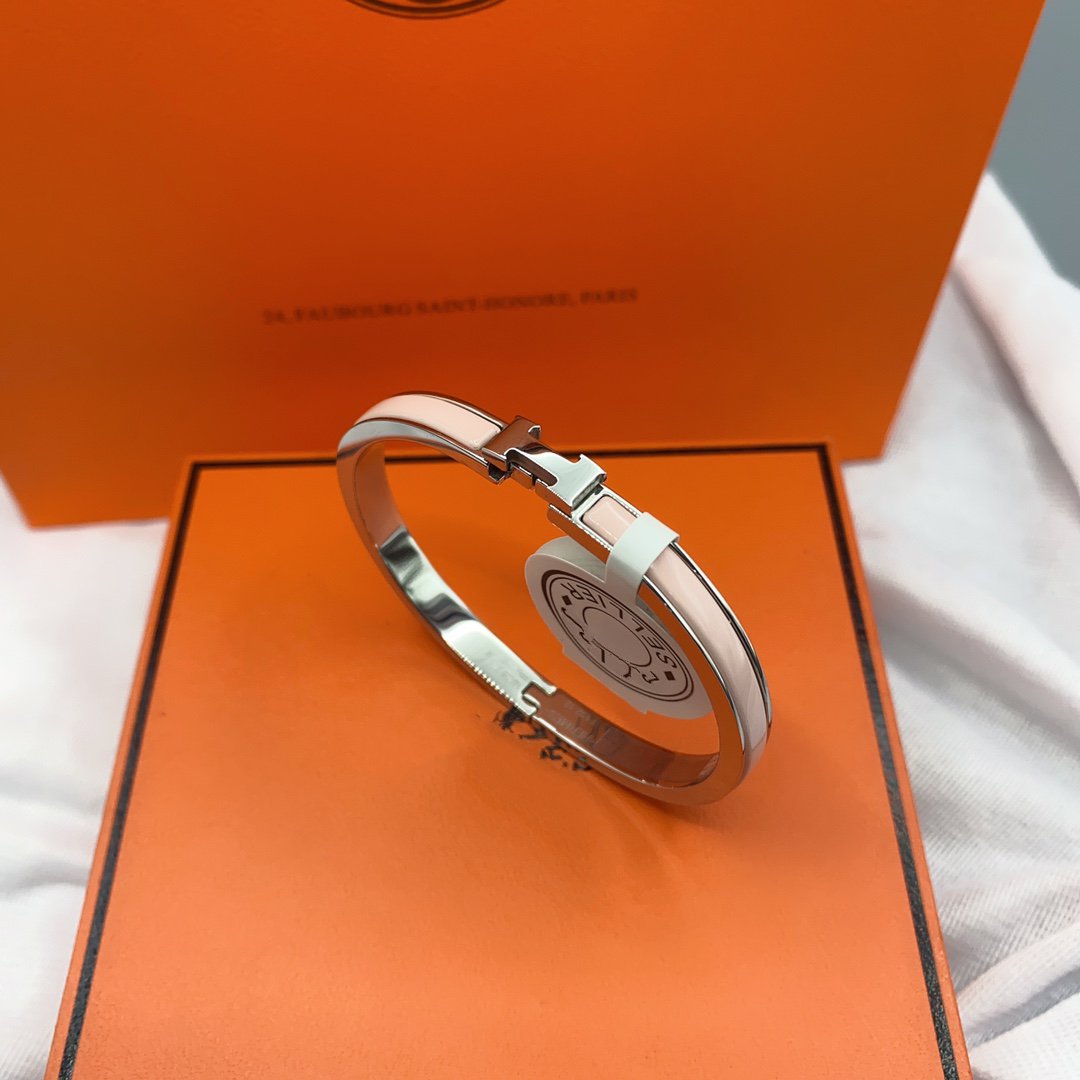 [Revel Jewelry]CLASSIC HM CLIC  PINK 8MM ENAMEL BRACELET