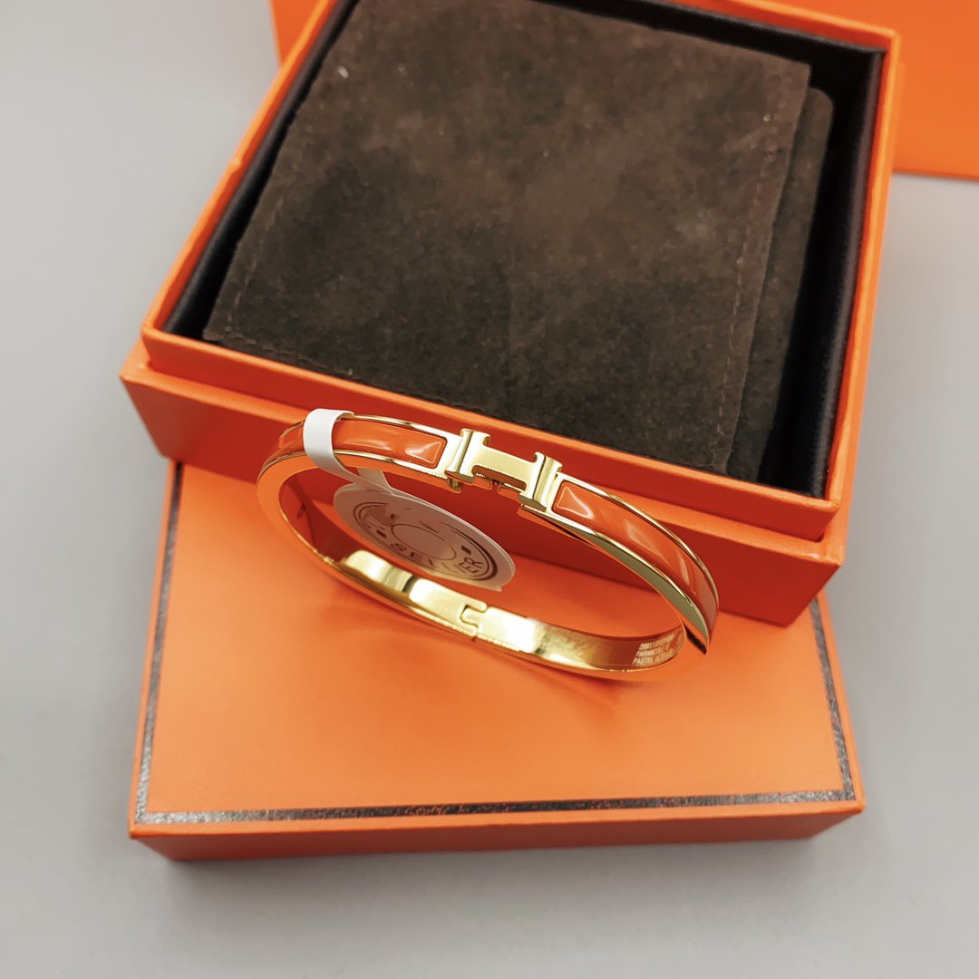[Revel Jewelry]CLASSIC HM CLIC RED 8MM ENAMEL BRACELET