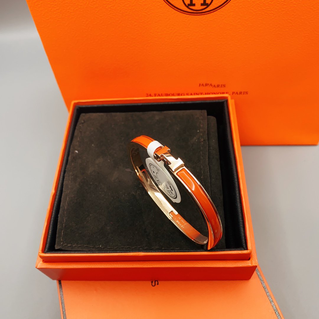 [Revel Jewelry]CLASSIC HM CLIC RED 8MM ENAMEL BRACELET