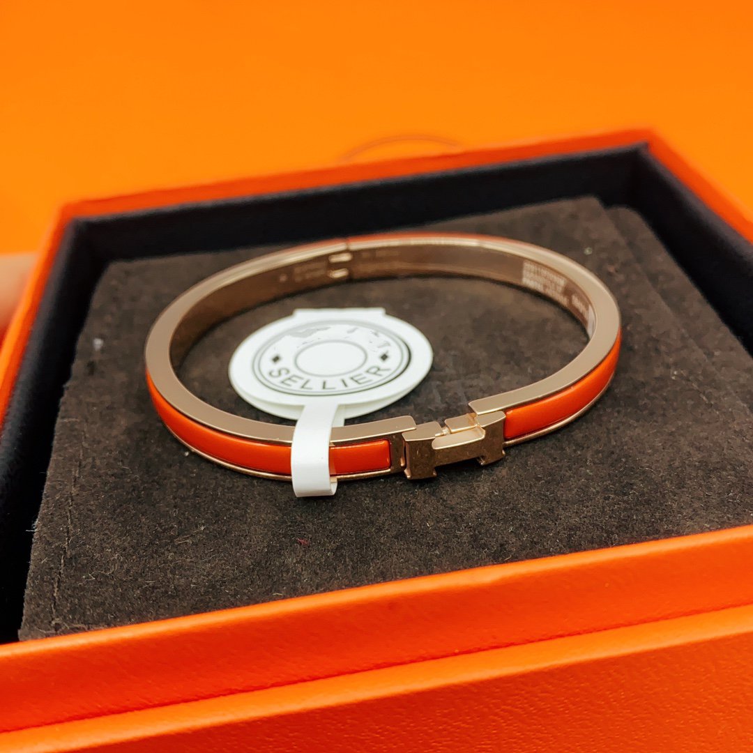 [Revel Jewelry]CLASSIC HM CLIC RED 8MM ENAMEL BRACELET