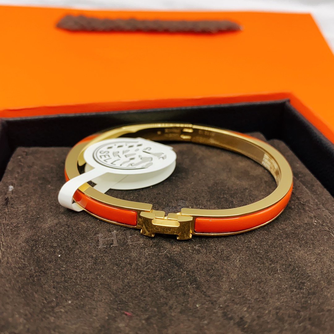 [Revel Jewelry]CLASSIC HM CLIC RED 8MM ENAMEL BRACELET