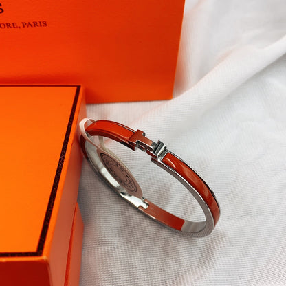 [Revel Jewelry]CLASSIC HM CLIC RED 8MM ENAMEL BRACELET