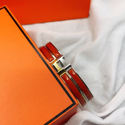 [Revel Jewelry]CLASSIC HM CLIC RED 8MM ENAMEL BRACELET