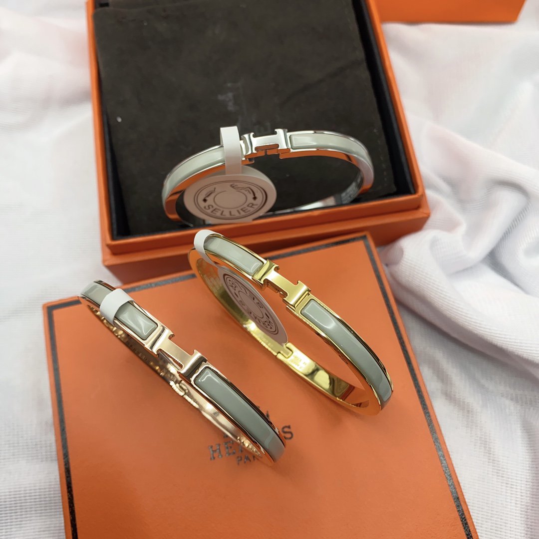 [Revel Jewelry]CLASSIC HM CLIC GREEN 8MM ENAMEL BRACELET