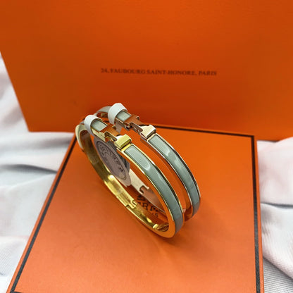 [Revel Jewelry]CLASSIC HM CLIC GREEN 8MM ENAMEL BRACELET