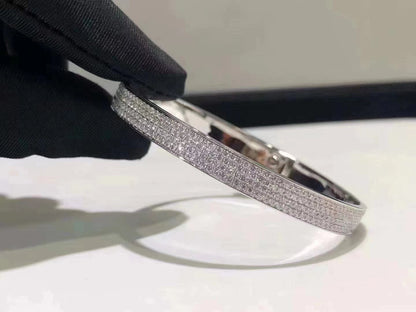 [Revel Jewelry]HM KELLY BRACELET IN SILVER AND FULL PAVE DIAMOND