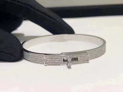 [Revel Jewelry]HM KELLY BRACELET IN SILVER AND FULL PAVE DIAMOND