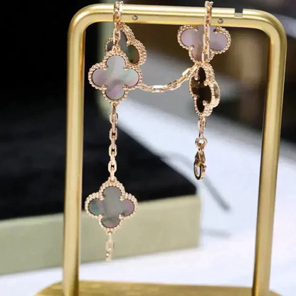 [Revel Jewelry] CLOVER 5 MOTIF GRAY MOP BRACELET COLLECTION