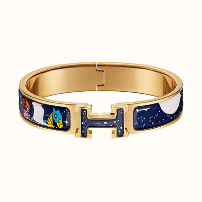 [Revel Jewelry]H STAR AND MOON BRACELET 12MM
