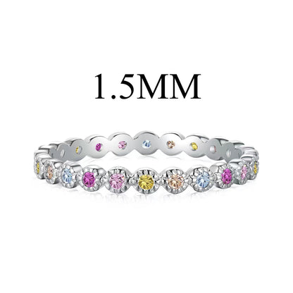 [Revel Jewelry]Radiant Sparkling Round Cut Daily Ring