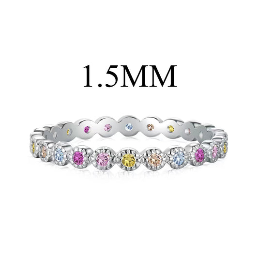 [Revel Jewelry]Radiant Sparkling Round Cut Daily Ring