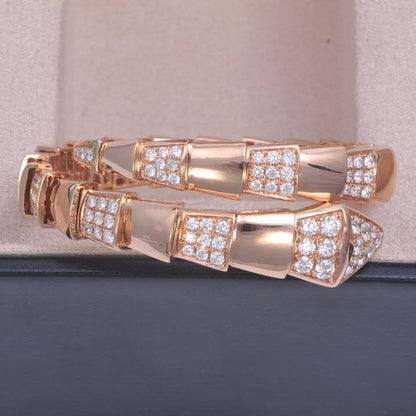 [Revel]SERPENTI WIDE BRACELET PINK GOLD DIAMOND