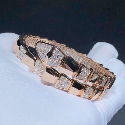 [Revel]SERPENTI WIDE BRACELET PINK GOLD DIAMOND