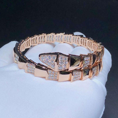 [Revel]SERPENTI WIDE BRACELET PINK GOLD DIAMOND