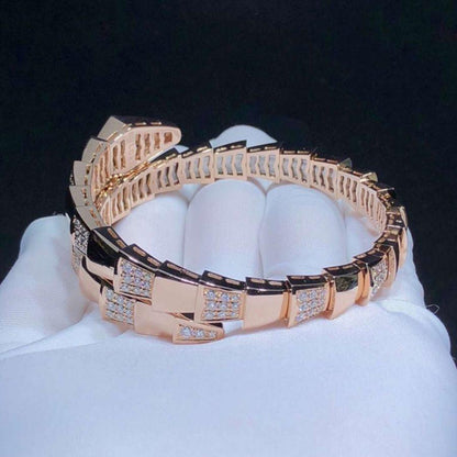 [Revel]SERPENTI WIDE BRACELET PINK GOLD DIAMOND