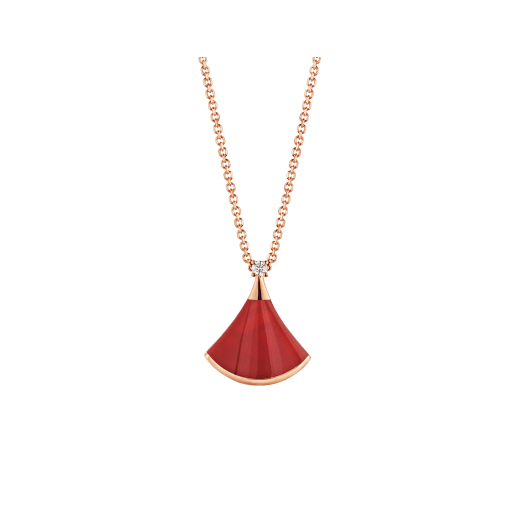 [Revel]DREAM NECKLACE CARNELIAN 1 DIAMOND