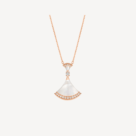 [Revel]DREAM NECKLACE MOP PINK GOLD DIAMOND
